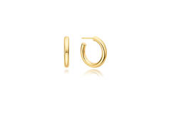  Tide Echo - Oorhangers - Zilver / 14kt GP - 2cm